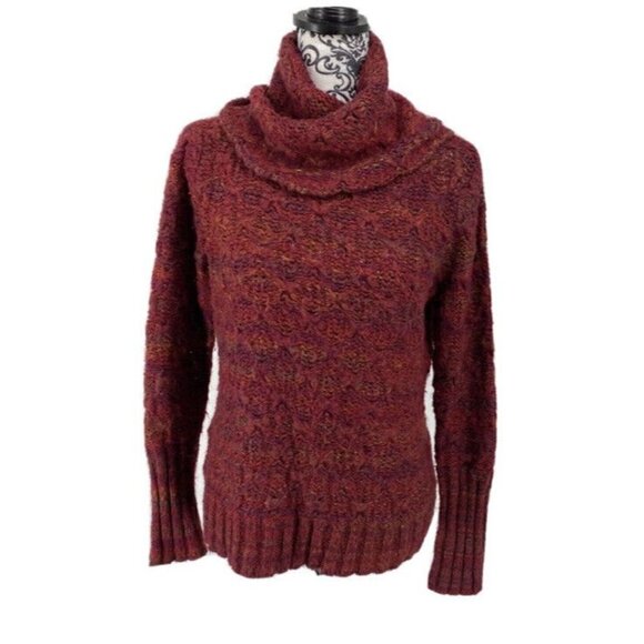 Carole Little milticolored metallic cowl sweater. Metallic Soft Fabric. Warm PL - Picture 1 of 7